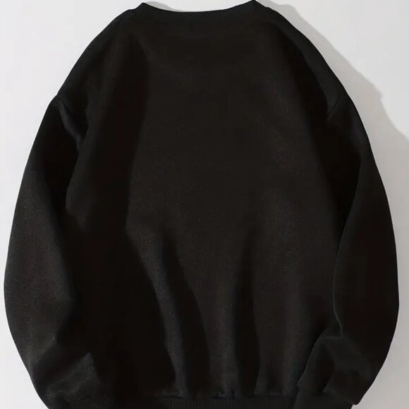 XXL - Freezing Season Print Sweatshirt, Casual Long Sleeve, Crew Neck - Picture 2 of 3